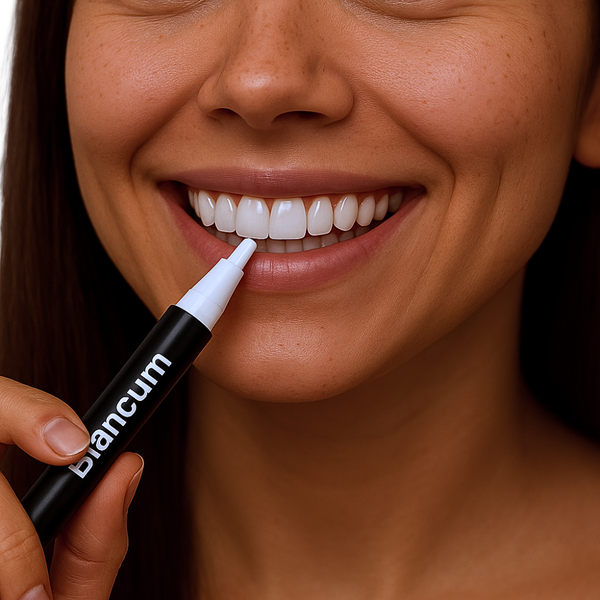 SerumGlow™ auf die trockenen Zähne auftragen (nicht auf Zahnfleisch oder...